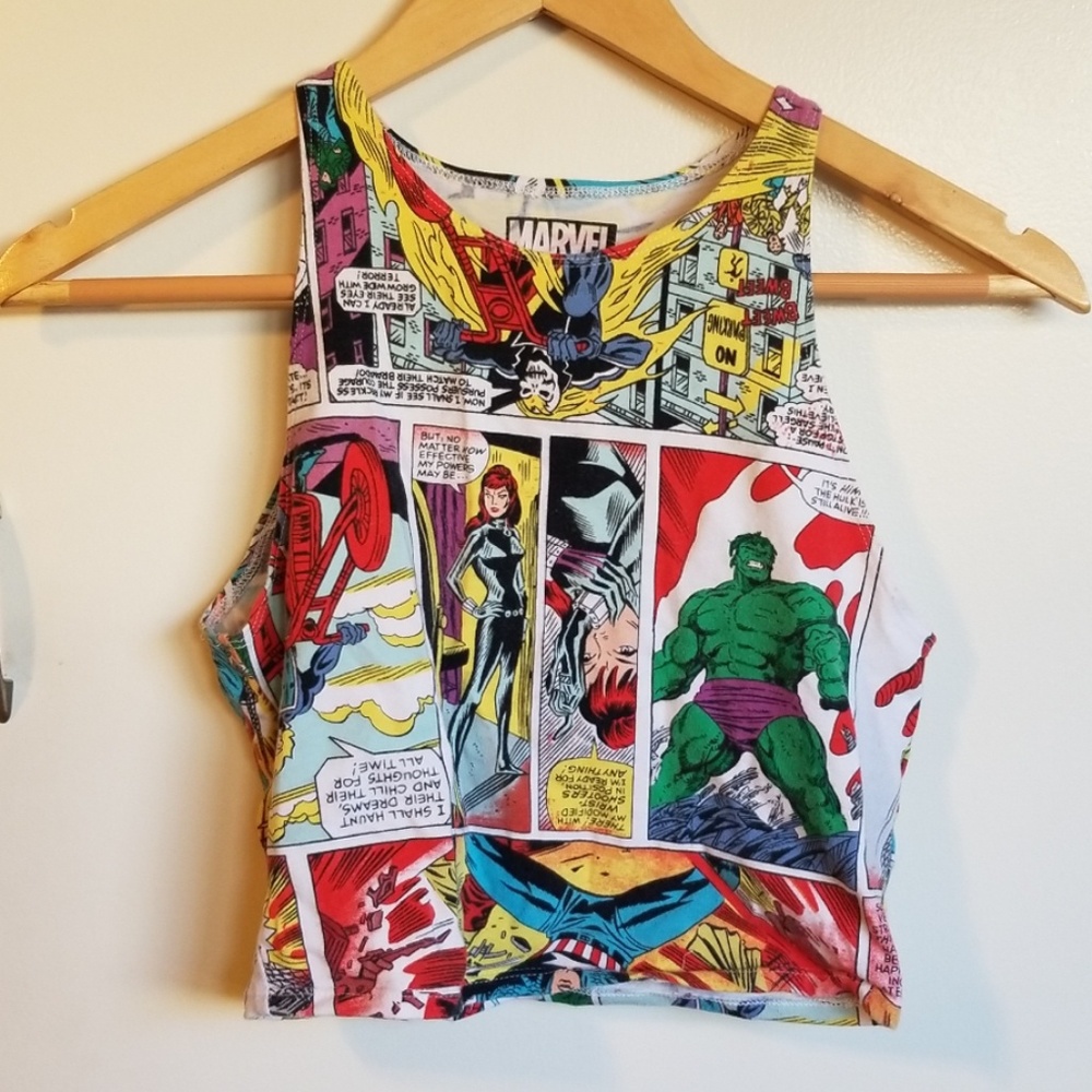 Marvel Comic Crop Top